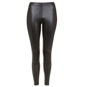 Topshop Wet Look Leggings Size 6